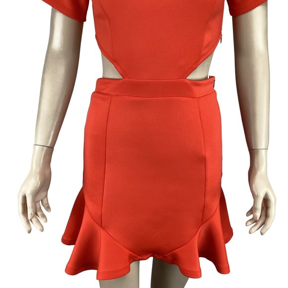 Lovers +‎ Friends Revolve Dress Size Small Coral Eternal Mini Cutout Cocktail - Picture 8 of 10